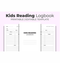 Kids Reading Logbook Kdp Interior