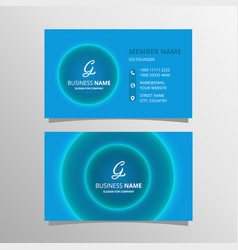 Simple Blue Business Card Template