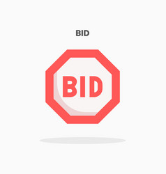 Bid Flat Icon