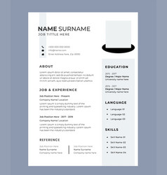 Black And White Creative Resume Cover Letter L