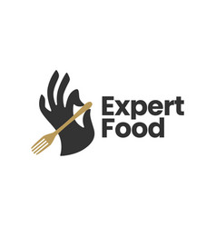 Hand Hold Holding Fork Restaurant Food Logo Icon