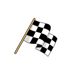 Checkered Race Flag Flat