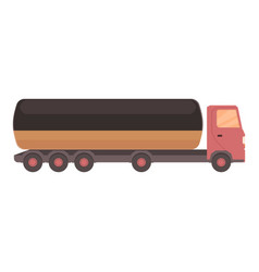 Liquid Tanker Icon Cartoon Gasoline Truck