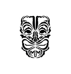 Pattern Mask Black Tattoo In The Style