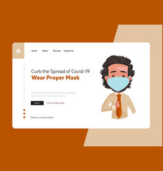 Wear Proper Mask Landing Page