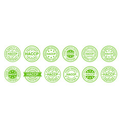 Haccp Certified Stamp Food Safety System Badge