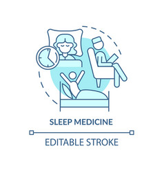 Sleep Medicine Turquoise Concept Icon