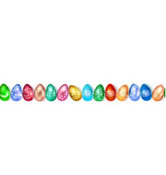 Banner easter eggs Royalty Free Vector Image - VectorStock
