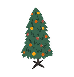 Cartoon Christmas Tree On Stand