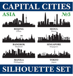 Capital Cities Silhouette Set Asia Part 3