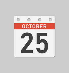 Icon Page Calendar Day - 25 October