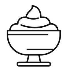 Swirl Fruits Gelato Icon Outline Ice Cream