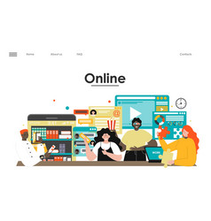 Variety Of Online Services Landing Page