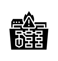 Crisis Management Plan Glyph Icon