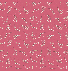 Willow Seamless Pattern Twigs Background