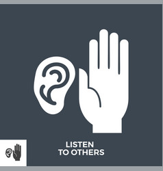 Listen To Others Glyph Icon