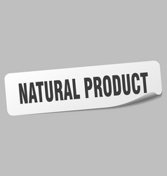 Natural Product Sticker Label