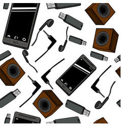 Computer graphics seamless pattern Royalty Free Vector Image