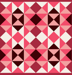 Abstract Geometric Pattern Diamond Shape Red