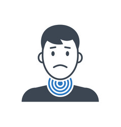 Sore Throat Related Glyph Icon