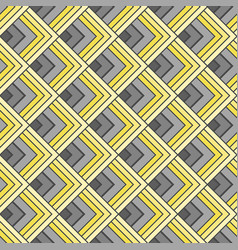 Yellow And Gray Art Deco Pattern Diamond Shape