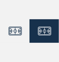 Basketball Court Icon Outline