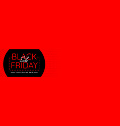 Black Friday Sale Red Banner Template