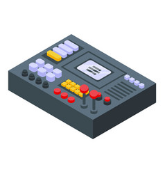 Control Board Icon Isometric Style