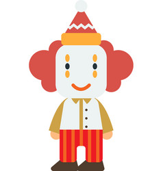 Male Clown In Minimal Style