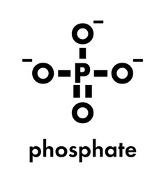 Phosphate Anion Chemical Structure Skeletal