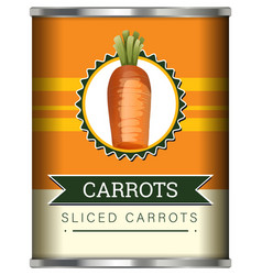 Sliced Carrot In Food Can