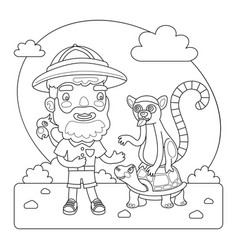 Zookeeper Coloring Page