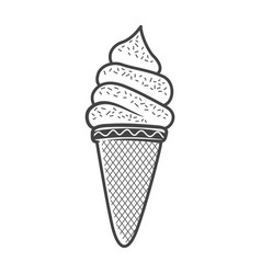 Ice Cream Cone Outline