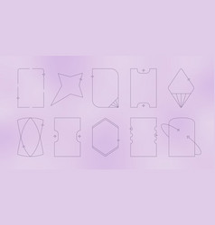 Simple Trendy Aesthetic Line Frames Collection