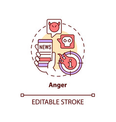 Anger Concept Icon