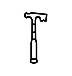 Drywall Hammer Tool Line Icon