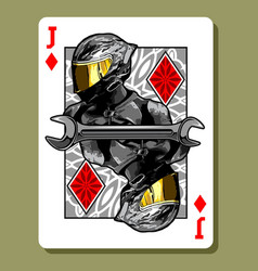 Biker Style Jack Card Template