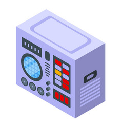 Marine Radar Control Icon Isometric Style