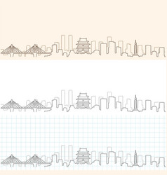 Nanchang Hand Drawn Skyline