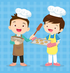 Cute Little Chef Kids Bake Cookies 18