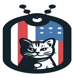 Cat On Us Flag Tag