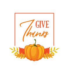 Give Thanks Banner Template Seasonal Poster