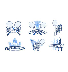 Badminton Logo Set