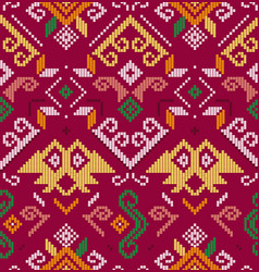 Filipino Folk Yakan Cloth Seamless Pattern