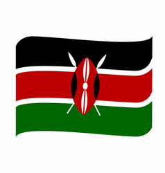 Kenya Flag National Africa Emblem Ribbon Icon