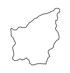 San Marino Map Of Black Contour Curves