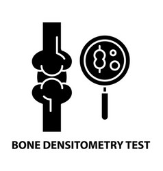 Bone Densitometry Test Icon Black Sign