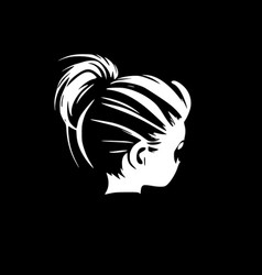 Messy Bun - Minimalist And Simple Silhouette