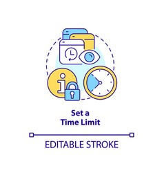 Set Time Limit Concept Icon