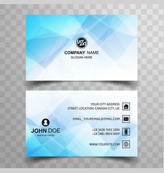 Shiny Blue Business Card